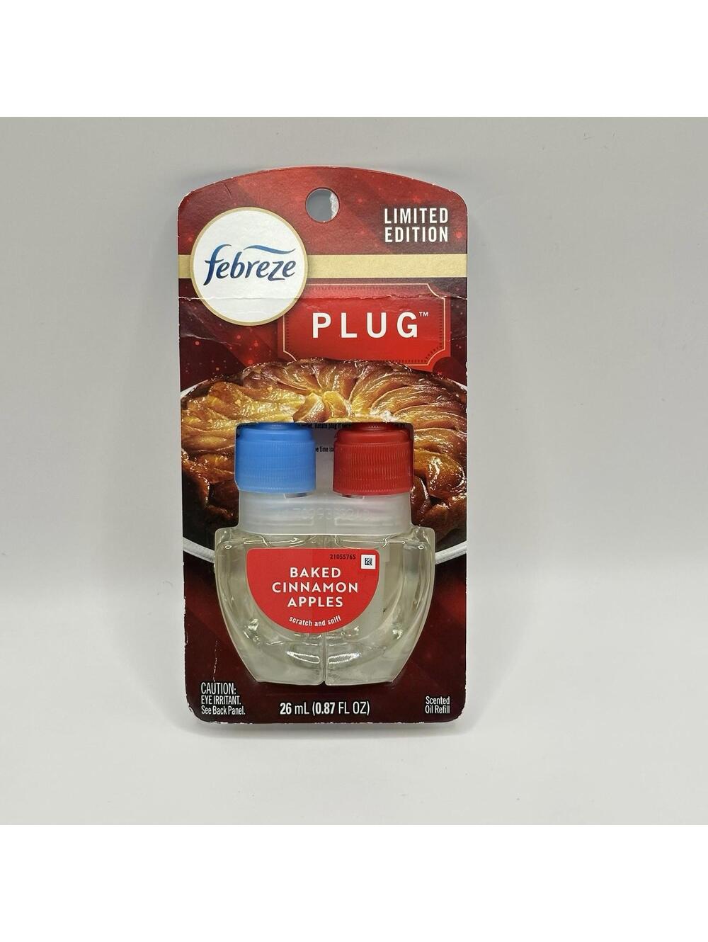 Febreze Plug Baked Cinnamon Refill 0.87 oz - Limited Edition Scent - A012824